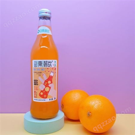玻璃瓶汽水橙子味380ml碳酸饮料夏季饮品果味饮品