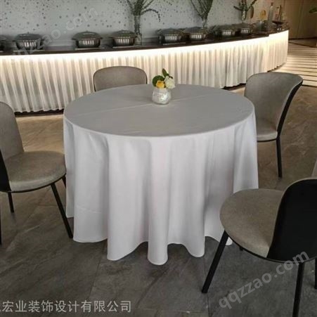 酒店桌布台布定做餐厅布艺椅子套北京桌布多功能厅桌布定做