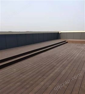 鑫森木室外塑木栈道护栏防腐木栏杆庭院围栏空心木塑地板