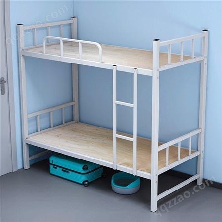 钢制双层床 加厚方管上下铺铁艺床 学生寝室高低床 2000*900*1800mm