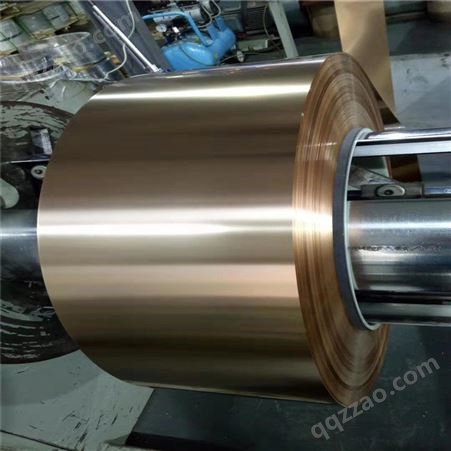 热处理铍铜带QBE2.0无磁性铍铜带0.01-2.0mm高弹性硬态铍青铜卷带