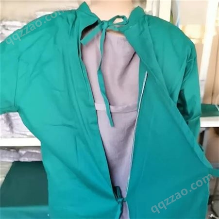 依姿洁墨绿色手术外套 反穿衣手术室ICU洗手衣