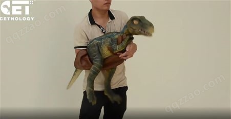 大型仿真恐龙恐龙手偶表演手持三角龙宝宝玩偶玩具模型