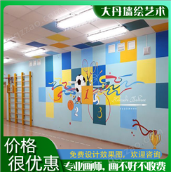 校园墙绘 本地公司手绘室内室外墙面 艺术品质