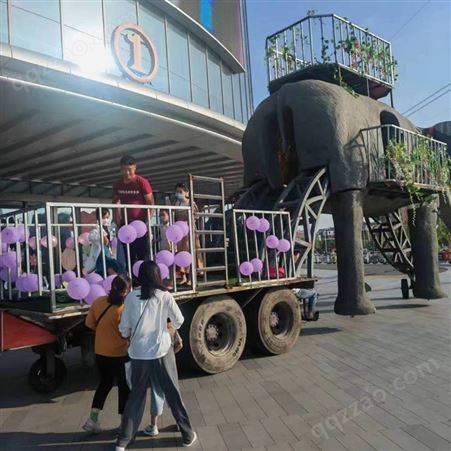 高大上商场暖场道具活动策划机械大象出租出售