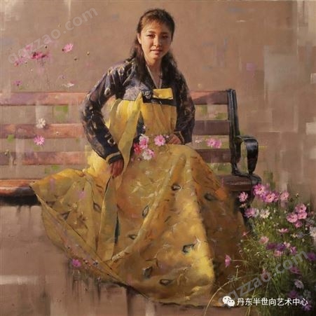 朝鲜画家 朝鲜油画 朝鲜画多少钱