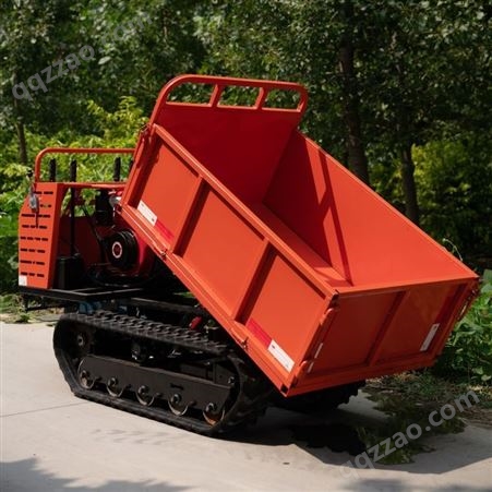 履带运输车 10吨小型山地全地形橡胶工程载重翻斗自卸车
