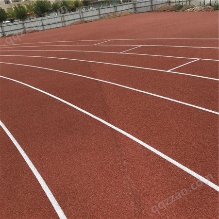 胜滨体育制造 红色 田径场 复合型塑胶跑道 平整度好