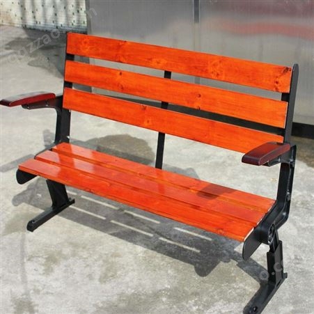 隆胜 公园椅 实塑木长条凳 阳台休闲椅 户外铸铝长椅