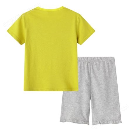 女童夏季套装2021新款印花时尚儿童韩版两件套 广州儿童服装批发