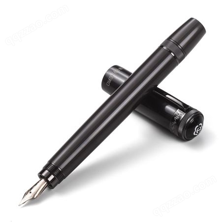 英雄H718钢笔10K金笔商务办公书写练字书法笔男女学生用旋转笔帽