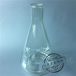 【蜀牛】3000ml 三角烧瓶小口 3L玻璃三角瓶 锥形瓶 锥形烧瓶