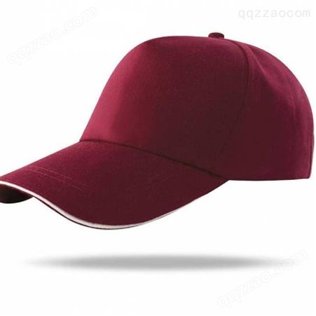 昆明帽子定制 高尔夫帽印字 红色志愿者帽子