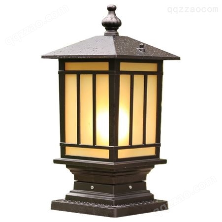 联球LED古典围墙灯柱头灯中式家用户外室外大门灯中国风防水别墅庭院景观门柱灯