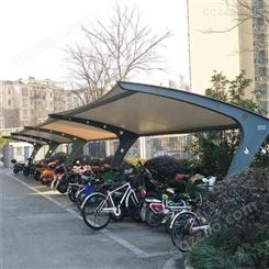 定做膜结构汽车公交车站停车棚 郑州电动车充电雨棚  品质可靠